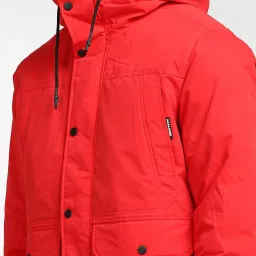 Jack & Jones Red Regular Fit Hooded Jacket image 4