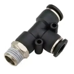 JELPC 1/8 Inch Run Tee Connector with Male Thread 4x1/8-picture-17