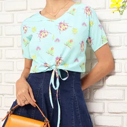 DressBerry Free Spirit Tie-Up Crop Top-picture-17