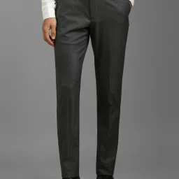 Louis Philippe Grey Slim Fit Trousers image 1