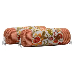 Living Roots Multicolor Jaipuri Printed Cotton Diwan Set Of 8 Pieces image 5