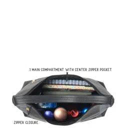 Baggit Black Checks Medium Hobo Handbag image 5