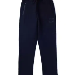 Gini & Jony Kids Navy Cotton Printed Trackpants image 1