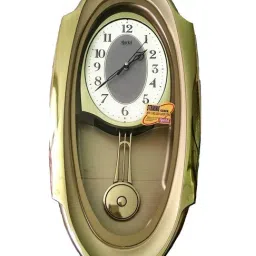 Ajanta 1627 Plastic Musical Designer and Pendulum Wall Clock for Home (Ivory)-picture-11