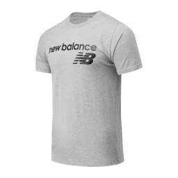 New Balance Grey Graphic Print Sports T-Shirt image 1