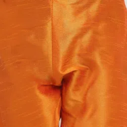 Benstoke Kids Mustard Yellow & Indigo Blue Printed Full Sleeves Kurta Set image 5