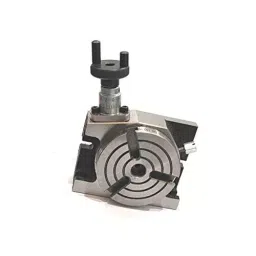 A.D INTERNATIONAL Rotary Table Size 3 inch (80 mm) 4 Jaw Chuck Size 70 mm and 3 Slots, K3-MBPP-4TKI image 2