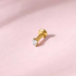 Mia by Tanishq 18k (750) Yellow Gold Diamond Nosepin for Women-image-14