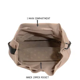 Baggit Beige Solid Medium Sling Handbag image 3