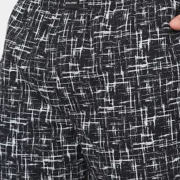 Jack & Jones Black Cotton Regular Fit Printed Pyjamas image 4