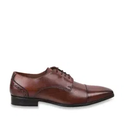 Da Vinchi by Metro Men's Brown Derby Shoes-image-78