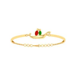 P.C. Chandra Jewellers 22k Yellow Gold Stunning Twin Lovebirds Design Bracelet-picture-9
