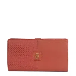 Baggit Red Textured Bi-Fold Wallet for Women image 1