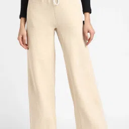 Adidas Beige Regular Fit W SL BF Pants image 1