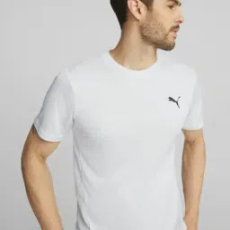 Puma White Slim Fit Sports T-Shirt-image-12