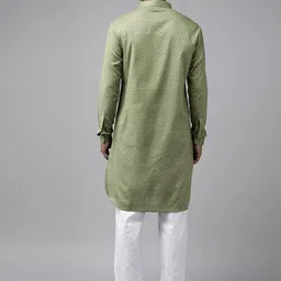 See Designs Floral Regular Pure Cotton Kurta With Pyjamas image 5