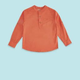 Pantaloons Junior Rust Cotton Regular Fit Full Sleeves Shirt-picture-23