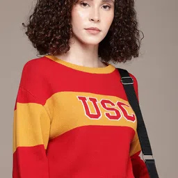 Roadster Colourblocked Crop Pullover-image-37