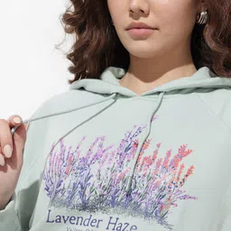 The Roadster Life Co. Floral Printed Hooded Sweatshirt image 4