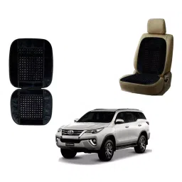 Auto Pearl VB2Bl7 Polyester, Cotton Front Vehicle Seating Pad Black for Toyota Fortuner-picture-27