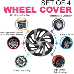 Auto Pearl R12 Press Type With Rentention Ring PT41 Wheel Cover for Eon30.811 cm image 4