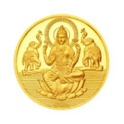 Sri Jagdamba Pearls Goddess Laxmi 22k (916) 1gm Gold Coin-picture-21