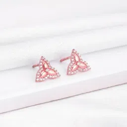 GIVA 925 Sterling Silver Bhumi Trillium Trifecta Stud Earrings For Women-image-32