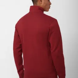 Reebok Black Cotton Regular Fit Colour Block Sports Jacket image 2