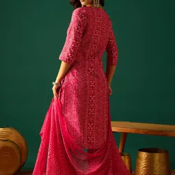 Varanga Women Ethnic Motifs Printed Kurta with Trousers & Dupatta image 3