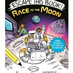 penguin random house Escape This Book! Race to the Moon Story Book By Bill H. Doyle - English-picture-3
