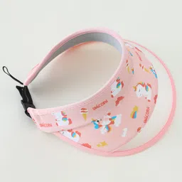 Babyhug Free Size Baseball Cap Unicorn Print - Pink image 2