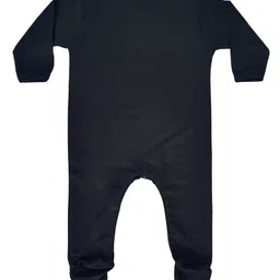 FFlirtygo Christmas Theme Cotton Full Sleeves Who Need Santa I Have Nanu Printed Romper - Black image 3