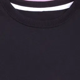 NUSYL Full Sleeves Solid Sweatshirt - Black image 4