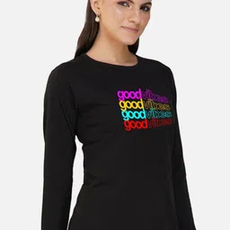 Metronaut Women 2 Printed Bio Finish Applique T-shirt image 3