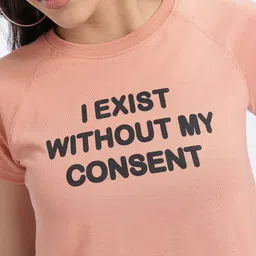 glitchez Mood Ring Threads Typo Print Cropped T-shirt image 2