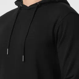 Van Heusen Sport Black Regular Fit Hooded Sweatshirt image 4