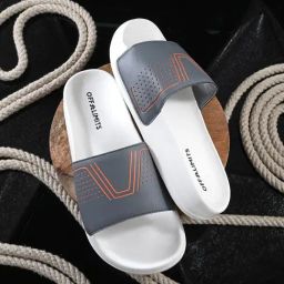 OFF LIMITS Men's VORTEX Dark Grey & Orange Slides-picture-12