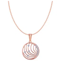 P.C. Chandra Jewellers 14 kt Gold & Diamond Pendant without Chain-picture-17