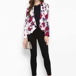 PURYS Pink Printed Shrug image 4