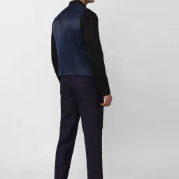 Van Heusen Purple Slim Fit Checks Three Piece Suit image 4