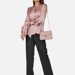 PURYS Pink Regular Fit Top image 4