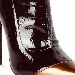 London Rag Women's Brown Stiletto Booties image 4