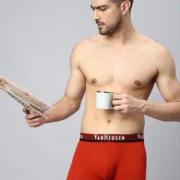 Van Heusen Innerwear Multicolor Cotton Regular Fit Trunks -Pack of 2 image 4