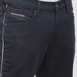 Lee Bruce Dark Grey Skinny Fit Lightly Washed Jeans image 4