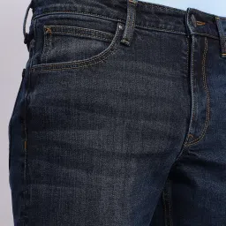 Lee Rodeo Dark Blue Straight Fit Lightly Washed Jeans image 4