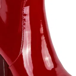 London Rag Women's Burgundy Casual Booties image 4