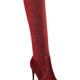 London Rag Women's Red Stiletto Booties image 4