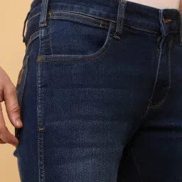 Wrangler Skanders Dark Blue Slim Fit Low Rise Jeans image 4