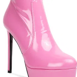 London Rag Women's Pink Stiletto Booties image 4