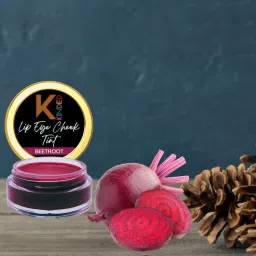 KINDED Lip Eye Cheek Tint Beetroot & Peachy Nude Combo image 3